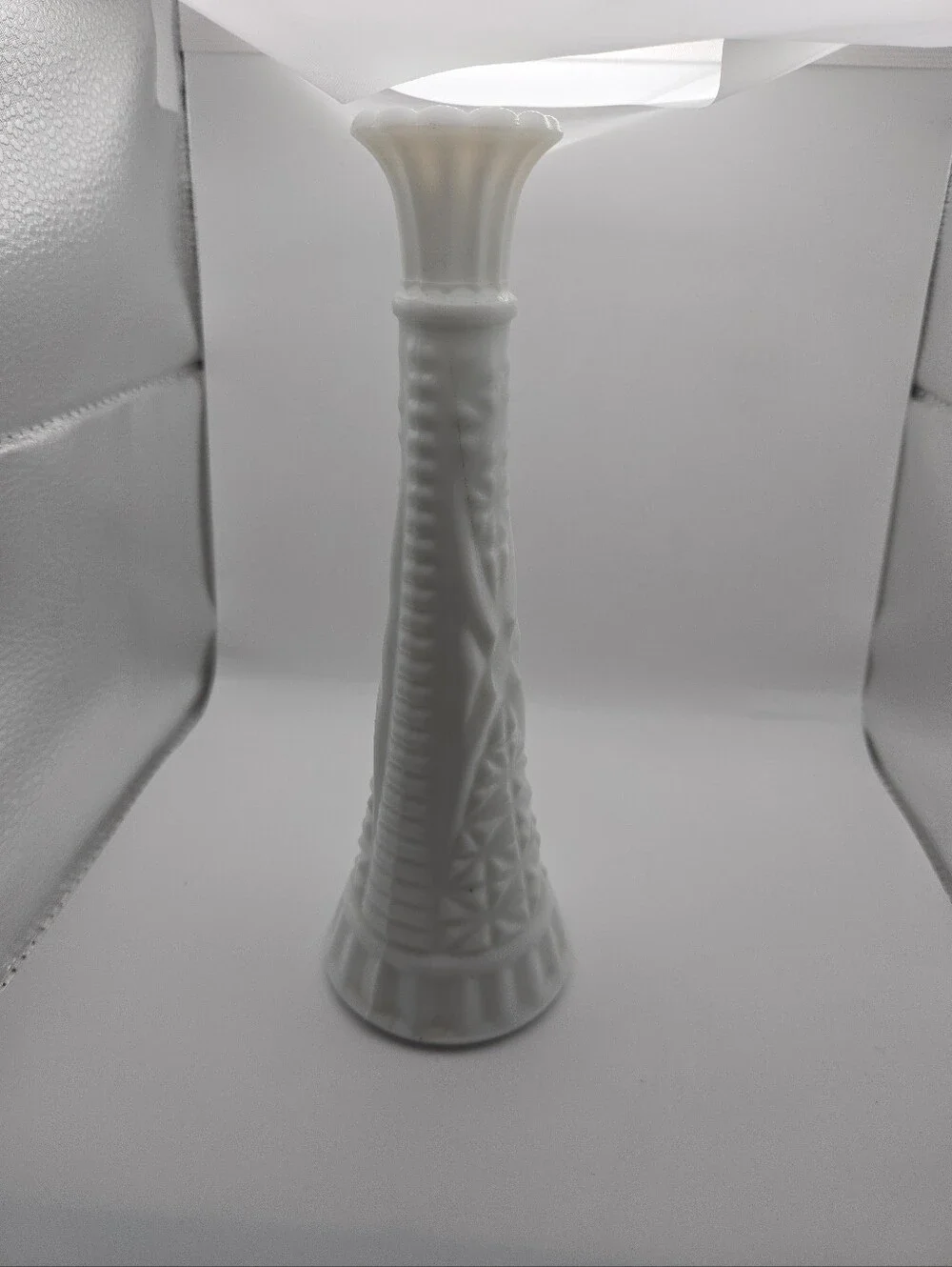 Vintage White Milk Glass Bud Vase